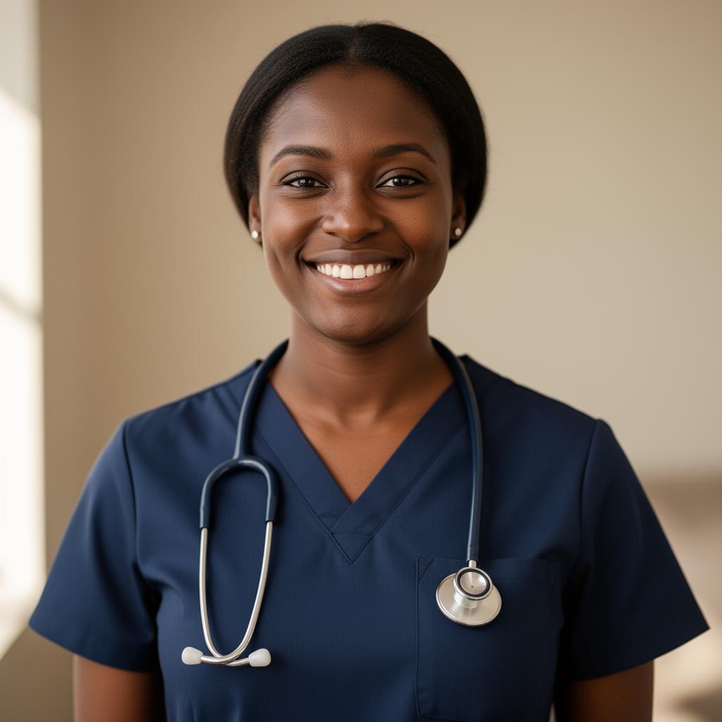Nurse in scrubs